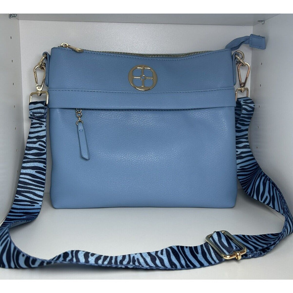 IMAN Handbags - Iman Small Blue Purse with two straps New without tags crossbody